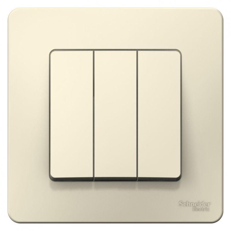 Выключатель 3-кл. СП Blanca 10А IP20 (сх. 1+1+1) 250В молочн. SE BLNVS100502 Выключатель 3-кл. СП Blanca 10А IP20 (сх. 1+1+1) 250В молочн. SE BLNVS100502