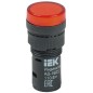 Лампа светосигнальная AD16DS d16мм 12В AC/DC красн. IEK BLS10-ADDS-012-K04-16