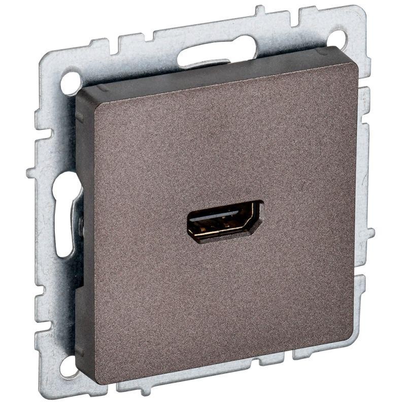 Розетка СП BRITE HDMI РHDMI-0-БрТБ механизм бронза IEK BR-H10-K45