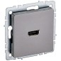 Розетка СП BRITE HDMI РHDMI-0-БрС механизм сталь IEK BR-H10-K46