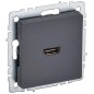 Розетка СП BRITE HDMI РHDMI-0-БрГ механизм графит IEK BR-H10-K53