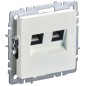 Розетка двойная СП BRITE RJ11+RJ45 кат.5E РК/Т12-БрЖ механизм жемчуж. IEK BR-KT20-O-1-K36 Розетка двойная СП BRITE RJ11+RJ45 кат.5E РК/Т12-БрЖ механизм жемчуж. IEK BR-KT20-O-1-K36
