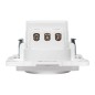 Розетка 1-м СП Стокгольм 16А USB 2A с заземл. защ. шторки винтов. клеммы механизм бел. EKF EYR16-2USB-typeA