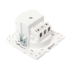 Розетка 1-м СП Стокгольм 16А USB 2A с заземл. защ. шторки винтов. клеммы механизм бел. EKF EYR16-2USB-typeA