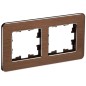 Рамка 2-м BRITE РУ-2-1-Бр метал. коричн. RE AL IEK BR-M22-M-21-K30 Рамка 2-м BRITE РУ-2-1-Бр метал. коричн. RE AL IEK BR-M22-M-21-K30