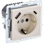 Розетка BRITE РЮш11-1-БрКр 16А с USB A+C 18Вт с заземл. защ. шторки механизм беж. IEK BR-R14-16-U22-018-K10 Розетка BRITE РЮш11-1-БрКр 16А с USB A+C 18Вт с заземл. защ. шторки механизм беж. IEK BR-R14-16-U22-018-K10