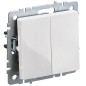 Выключатель 2-кл. Brite 10А ВС10-2-0-БрБ механизм бел. IEK BR-V20-0-10-K01-PRO
