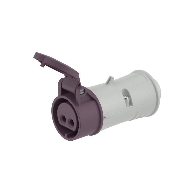 Розетка кабельная CS IP44 16А 2P 25В DKC CS024-016-02 Розетка кабельная CS IP44 16А 2P 25В DKC CS024-016-02