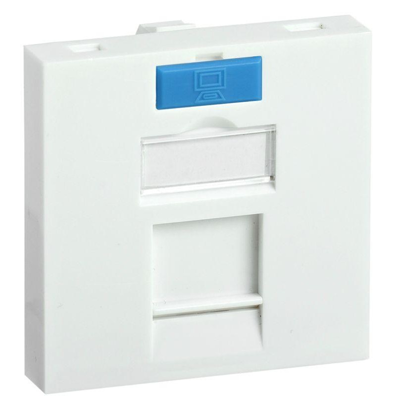 Вставка для 1 мод. Keystone Jack 45х45мм с маркером ITK CS6-12M Вставка для 1 мод. Keystone Jack 45х45мм с маркером ITK CS6-12M