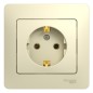 Розетка 1-м СП Glossa 16А IP20 с заземл. в сборе беж. SE GSL000242 Розетка 1-м СП Glossa 16А IP20 с заземл. в сборе беж. SE GSL000242