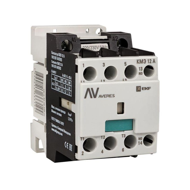 Контактор КМЭ 12А кат. 400В AC 1НЗ AVERES EKF ctr-s-12-01-400-av Контактор КМЭ 12А кат. 400В AC 1НЗ AVERES EKF ctr-s-12-01-400-av