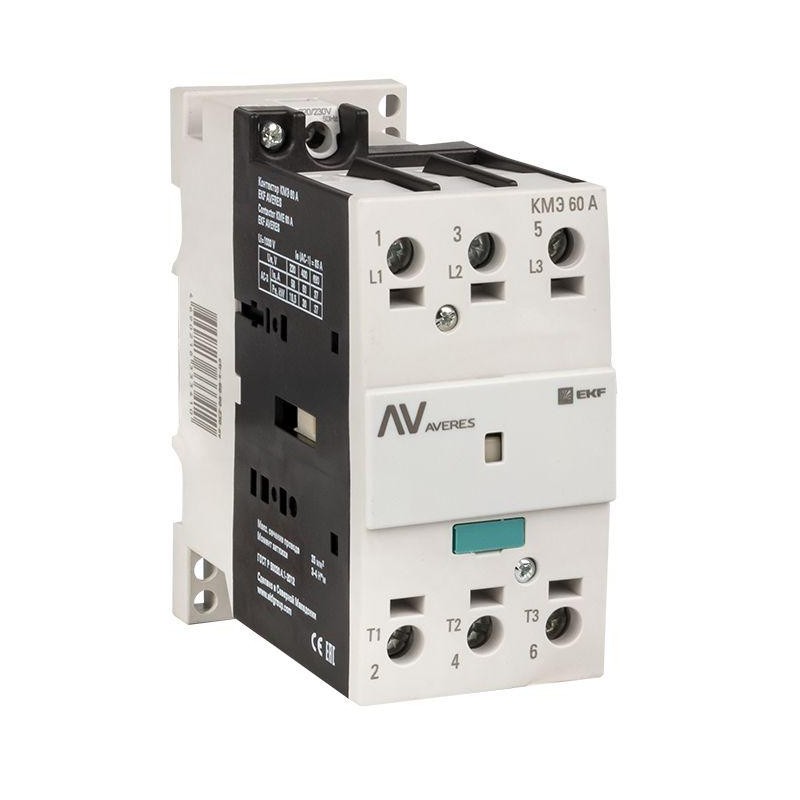 Контактор КМЭ 60А кат. 400В AC AVERES EKF ctr-s-60-00-400-av Контактор КМЭ 60А кат. 400В AC AVERES EKF ctr-s-60-00-400-av