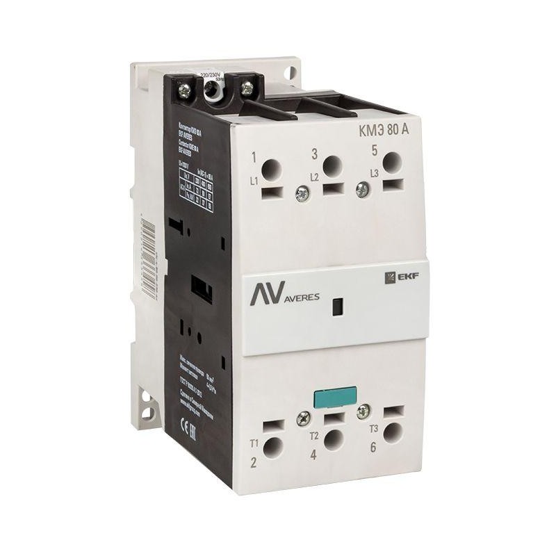 Контактор КМЭ 80А кат. 400В AC AVERES EKF ctr-s-80-00-400-av Контактор КМЭ 80А кат. 400В AC AVERES EKF ctr-s-80-00-400-av