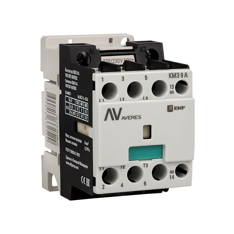 Контактор КМЭ 9А кат. 400В AC 1НО AVERES EKF ctr-s-9-10-400-av