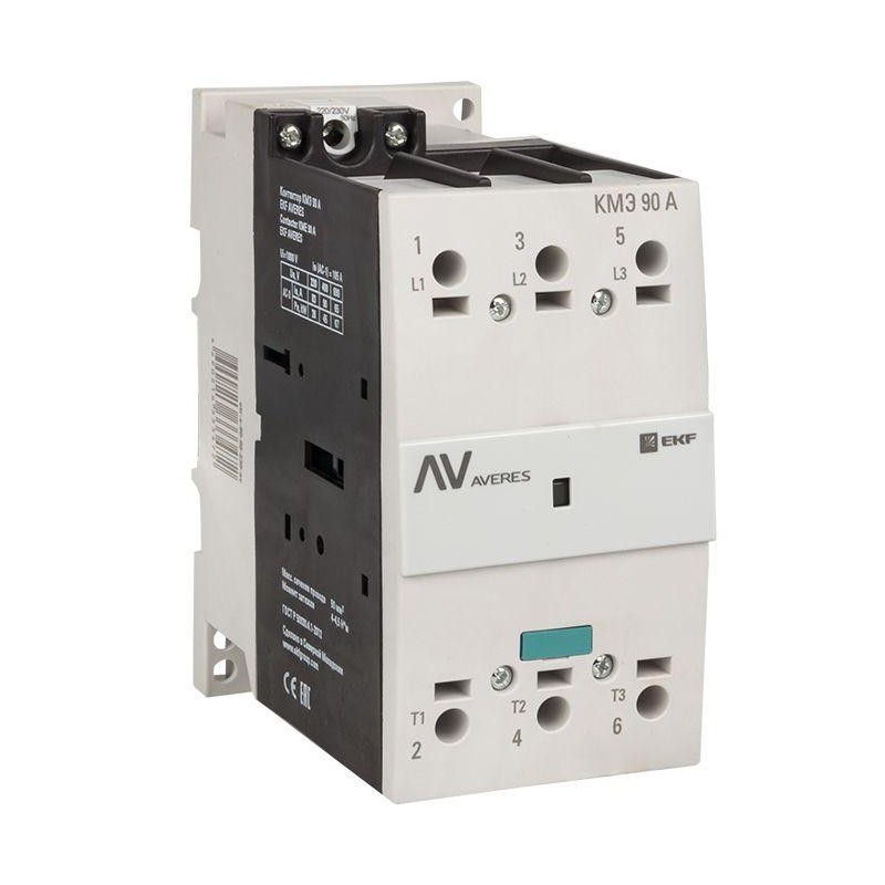 Контактор КМЭ 90А кат. 230В AC AVERES EKF ctr-s-90-00-230-av