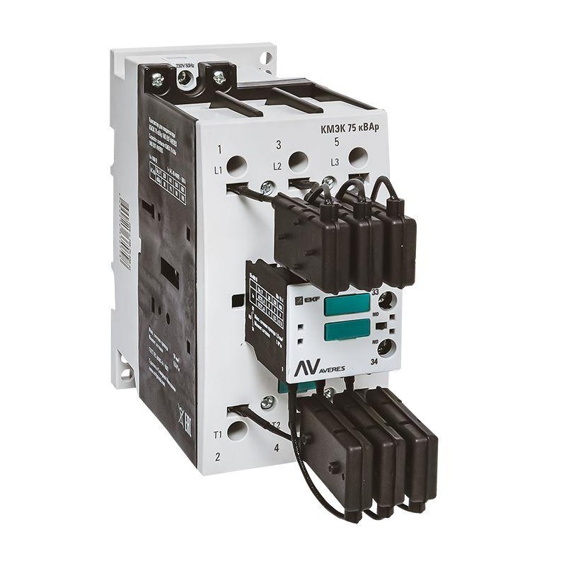 Контактор для конденсатора КМЭК 75квар 230В 1NО AVERES EKF ctrk-s-108-75-230-av