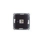 Розетка компьютерная 1-м Glossa RJ45 кат.5E механизм шоколад SE GSL000881K