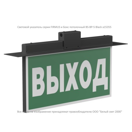 Оповещатель пожарный световой BS-FIRMUS-10-F1-12 Black Белый свет a24788