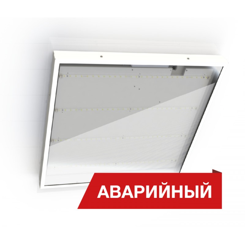 Светильник светодиодный Office Glass 28/3800 opal 3800лм 28Вт 4000К IP65 0.7PF 80Ra Кп«1 аварийн. Diora DOG28-O-4K-A