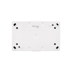 Блок розеток 2-м ОП INDUSTRIAL IP54 горизонт. с заземл. керамика бел. Kranz KR-78-0803