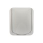 Розетка 1-м ОП Mini OG IP54 с заземл. сер. Kranz KR-78-0817