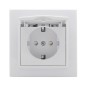 Розетка 1-м СП Минск 16А IP20 с заземл. защ. шторки с крышкой бел. Basic EKF ERR16-029-100 Розетка 1-м СП Минск 16А IP20 с заземл. защ. шторки с крышкой бел. Basic EKF ERR16-029-100