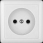 Розетка 1-м ОП Хит 10А IP20 250В без заземл. без защ. шторок с изолир. пластиной бел. SE RA10-131I-B Розетка 1-м ОП Хит 10А IP20 250В без заземл. без защ. шторок с изолир. пластиной бел. SE RA10-131I-B