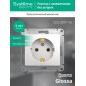 Розетка 1-м СП Glossa 16А IP20 с заземл. механизм бел. SE GSL000143