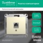Розетка компьютерная 1-м СП Glossa RJ45 кат.5E механизм беж. SE GSL000281K Розетка компьютерная 1-м СП Glossa RJ45 кат.5E механизм беж. SE GSL000281K