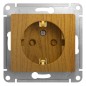 Розетка 1-м СП Glossa 16А IP20 с заземл. защ. шторки механизм дерево дуб SE GSL000545 Розетка 1-м СП Glossa 16А IP20 с заземл. защ. шторки механизм дерево дуб SE GSL000545