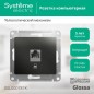 Розетка компьютерная 1-м Glossa RJ45 кат.5E механизм антрацит SE GSL000781K Розетка компьютерная 1-м Glossa RJ45 кат.5E механизм антрацит SE GSL000781K
