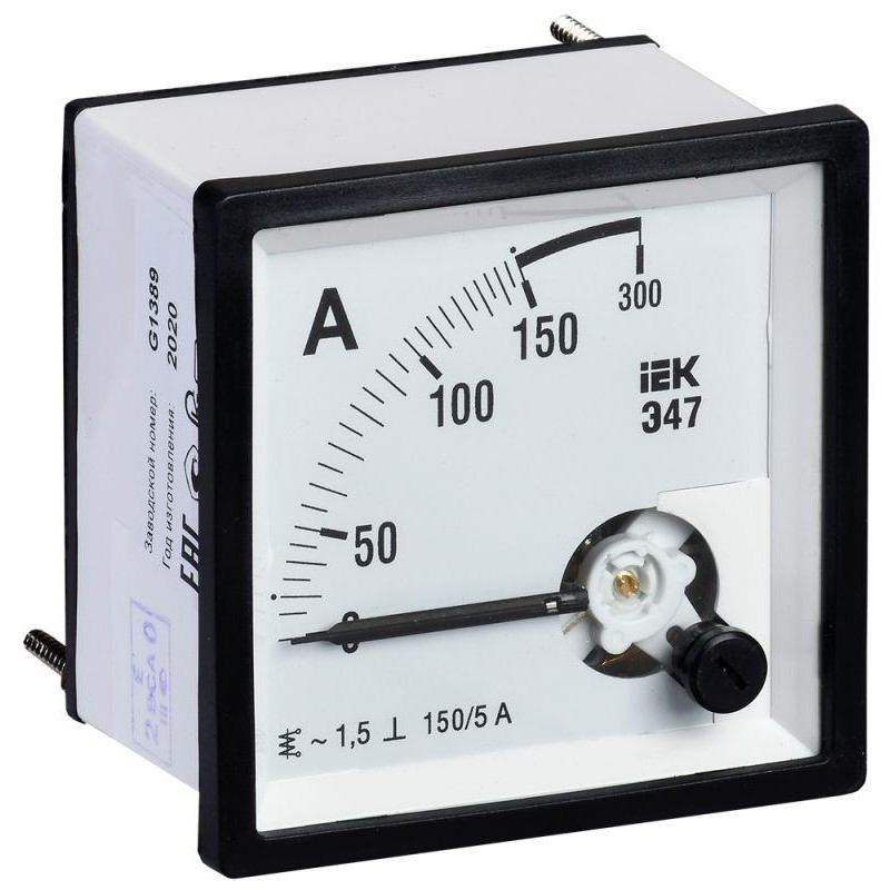 Амперметр Э47 96х96мм 150/5А кл. точн. 1.5 IEK IPA20-6-0150-E Амперметр Э47 96х96мм 150/5А кл. точн. 1.5 IEK IPA20-6-0150-E