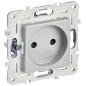 Розетка SKANDY 10А без заземл. защ. штроки SK-R01S серебр. IEK SK-R13-10-K23