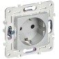 Розетка SKANDY 16А с заземл. защ. штроки SK-R04S серебр. IEK SK-R14-16-K23