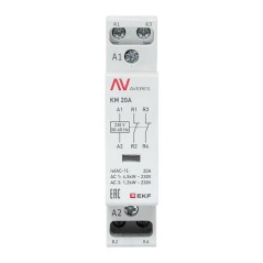 Контактор модульный КМ 20А 2NC 230В AC (1 мод.) AVERES EKF km-av-1-20-02-230V