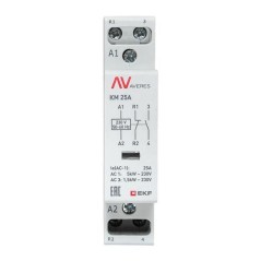 Контактор модульный КМ 25А 1NC+1NO 230VAC (1 мод.) AVERES EKF km-av-1-25-11-230V