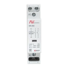 Контактор модульный КМ 25А 2NО 230В AC (1 мод.) AVERES EKF km-av-1-25-20-230V