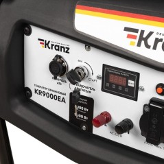 Генератор бензиновый KR9000EA 9.0кВт 230В 25л коннектор автоматики электростартер KRANZ KR-16-1138