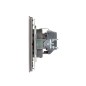 Розетка 1-ая с/з с/у со шторками 16А MIELE сер. Kranz KR-78-0701-2 Розетка 1-ая с/з с/у со шторками 16А MIELE сер. Kranz KR-78-0701-2