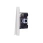 Выключатель 2 кл 10А с/у MIELE жемчуг Kranz KR-78-0706-4