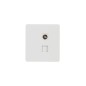 Розетка компьютерная RJ45 кат6+TV с/у MIELE бел. Kranz KR-78-0722-1