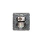 Розетка компьютерная RJ45 кат6+TV с/у MIELE бел. Kranz KR-78-0722-1