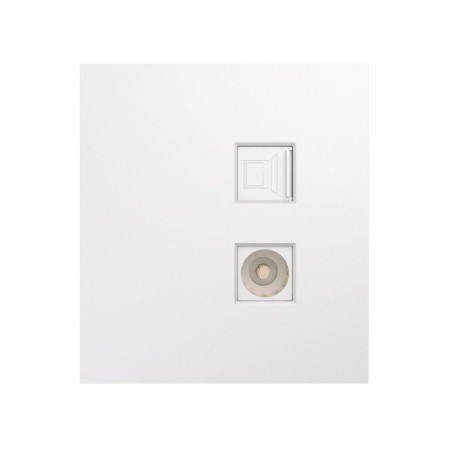 Розетка компьютерная RJ45 кат6+TV с/у MIELE жемчуг Kranz KR-78-0722-4
