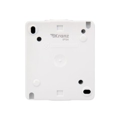 Розетка 1-м ОП INDUSTRIAL IP54 с заземл. керамика бел. Kranz KR-78-0814