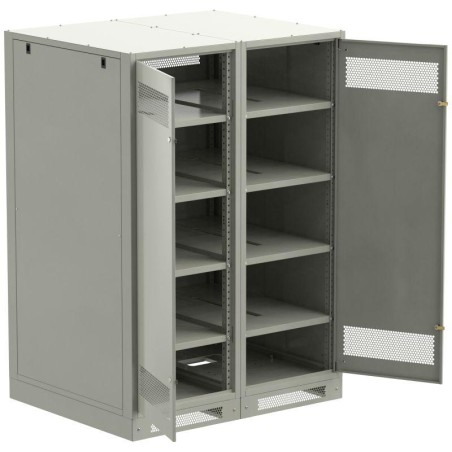 Шкаф LINEA B (пустой) 1700х1200мм дверь двустворч. метал. сер. ITK LB35-17H29-2M