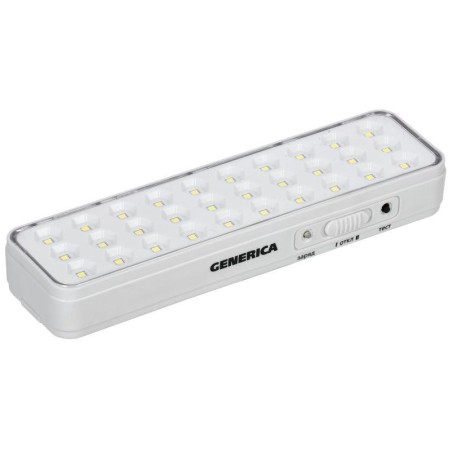 Светильник светодиодный аккумуляторный ДБА 1030 непостоян. действия 30LED 5ч 3Вт GENERICA LDBA0-1030-5-01-K01-G