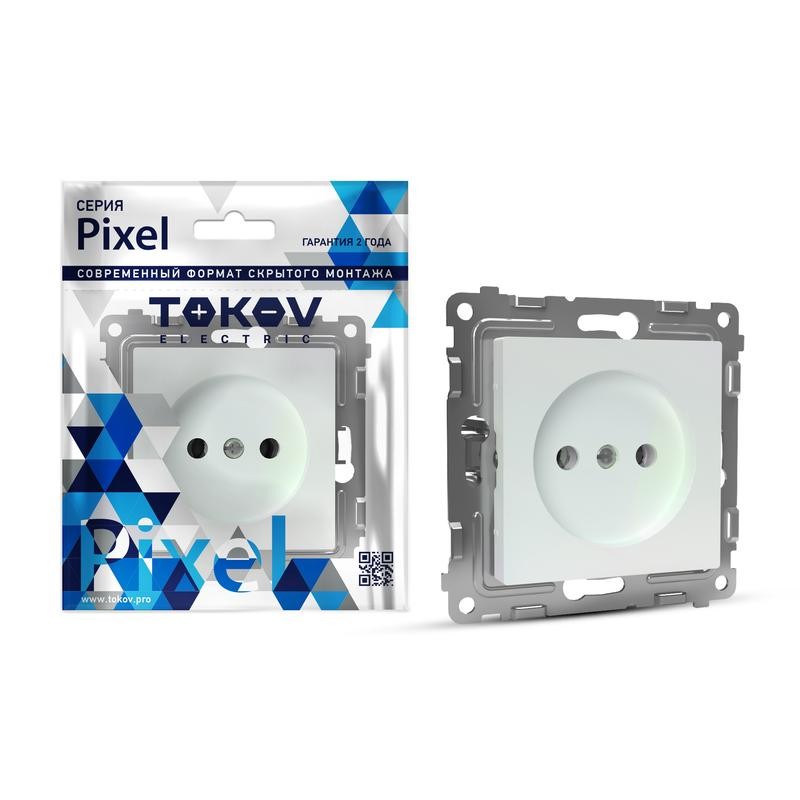 Розетка 1-м СП Pixel 16А IP20 без заземл. механизм перламутр. TOKOV ELECTRIC TKE-PX-R1-C04 Розетка 1-м СП Pixel 16А IP20 без заземл. механизм перламутр. TOKOV ELECTRIC TKE-PX-R1-C04