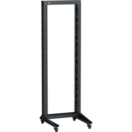 Стойка 1-рамная на 33U 600х600мм на рол. черн. LINEA F ITK LF05-33U66-1RM