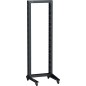 Стойка 1-рамная на 33U 600х600мм на рол. черн. LINEA F ITK LF05-33U66-1RM