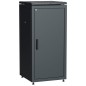 Шкаф сетевой 19дюйм LINEA N 18U 600х600мм металлическая передняя дверь черн. ITK LN05-18U66-M